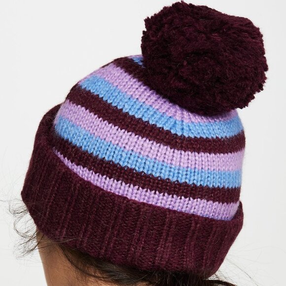 Kate Spade New York Heritage Stripe Beanie Hat - Picture 2 of 10